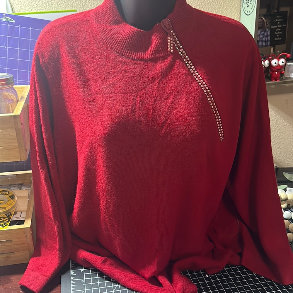 Never worn gorgeous red sweater
